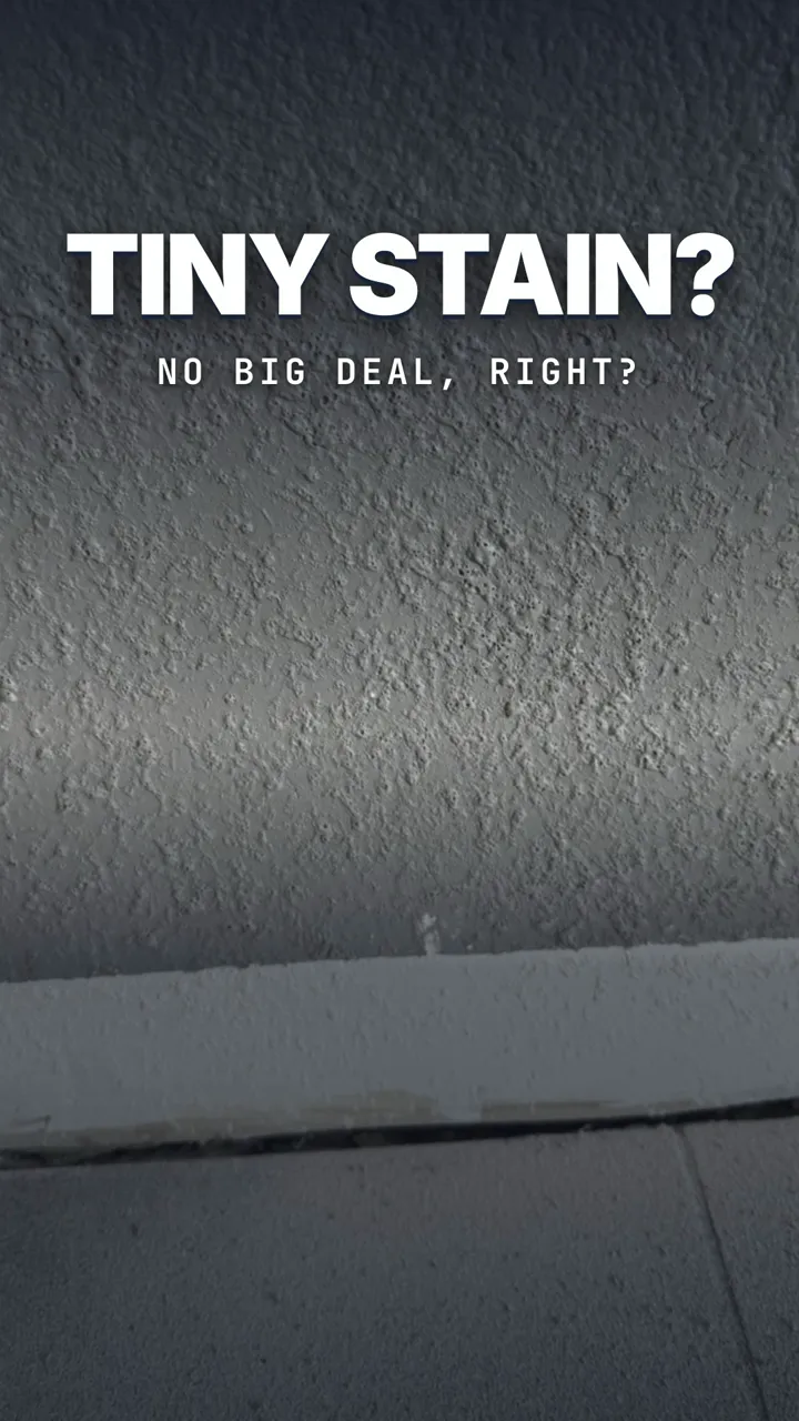 Quality 1st Restoration finds wet drywall behind stained baseboards in Las Vegas homes.