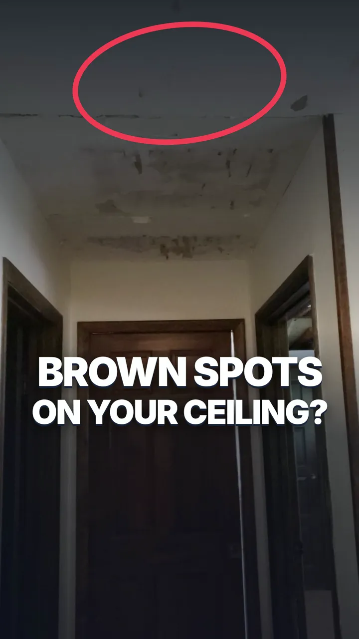 Quality 1st Restoration repairs ceiling water stains from AC drain line leaks in Las Vegas.