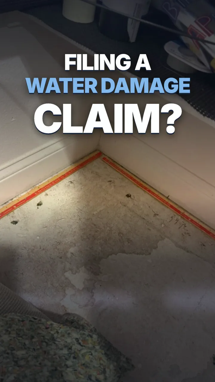 Quality 1st Restoration documents water damage for insurance claims in Las Vegas.