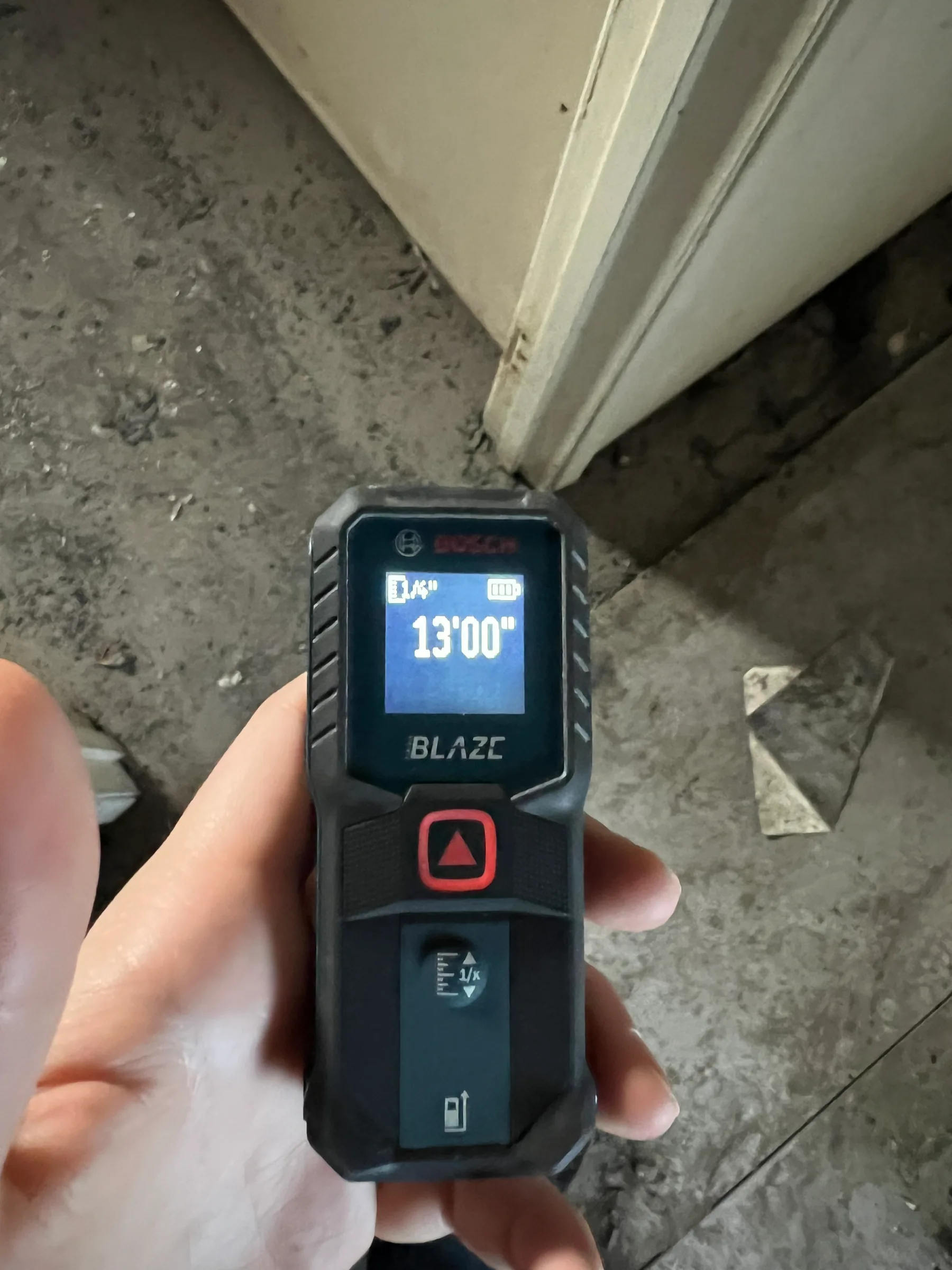 Measurement documentation on a fire and smoke damage restoration job