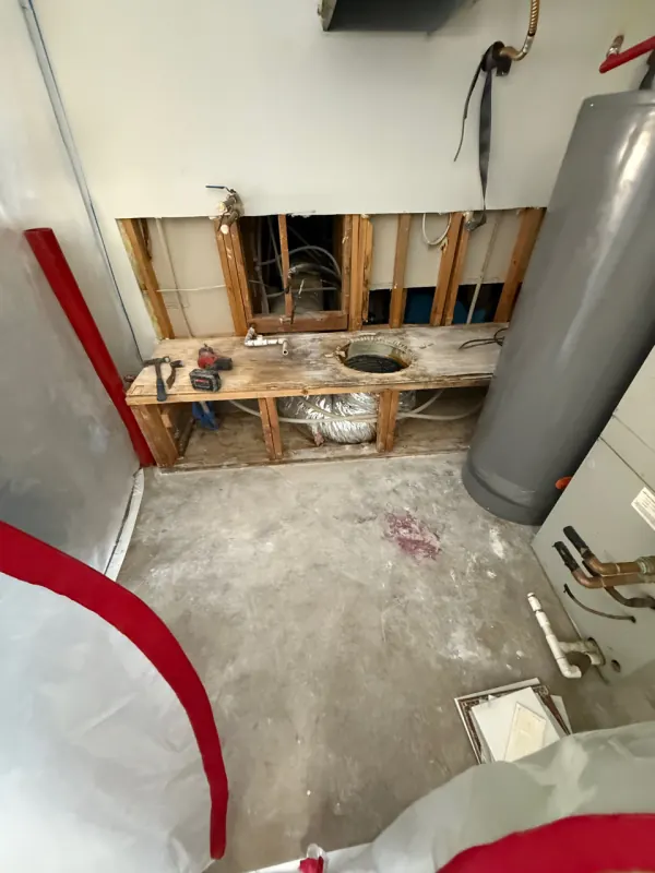 Build-back work in progress on a Henderson restoration project
